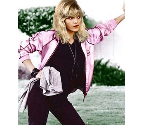 20 mins in to grease 2 and i was swooning over michael carrington (maxwell caulfield) sandy's english. GREASE 2 MOVIE PINK LADIES MICHELLE PFEIFFER JACKET