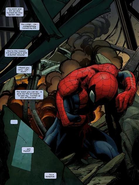 Ultimate Spider Man Gets Shot Spiderman Marvel Ultimate Spider Man