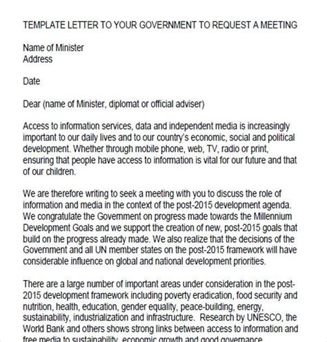 Sample Letter For Appointment Meeting Classles Democracy