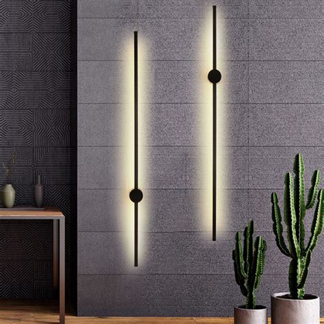 1m Modern Led Wall Light Long Strip Sconce Stairs Bar Linear Wall Lamp