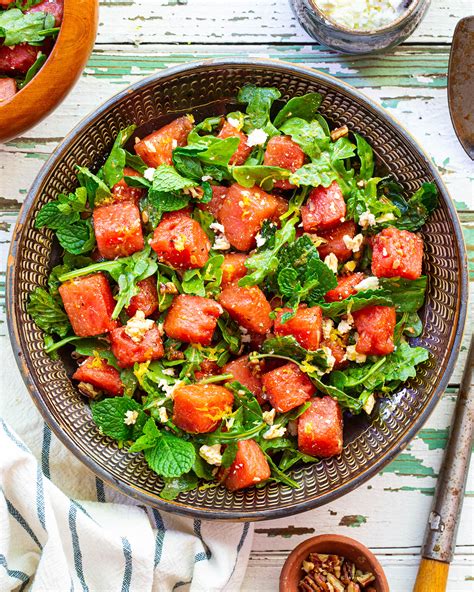 Watermelon Feta Arugula Salad Recipes Eitan Bernath