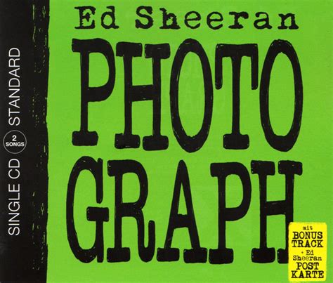Ed Sheeran Photograph 2015 Cd Discogs