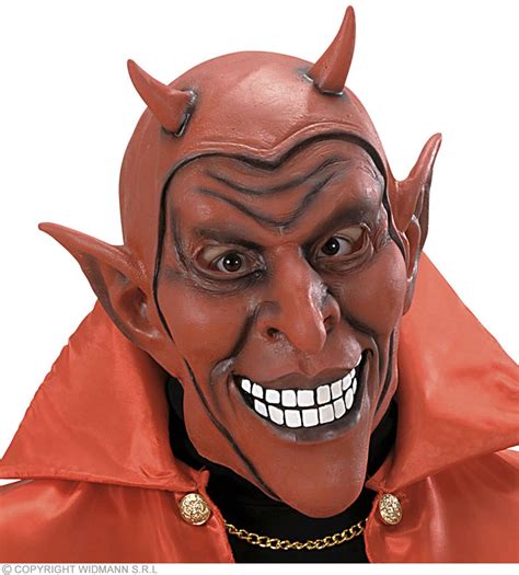 Smiling Devil Mask Red - Fancy Dress (Halloween)