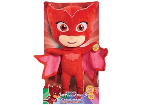 Pj Masks Sing And Talking Feature Plush Owlette Red 14 Inches Toys