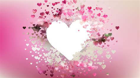 Abstract Light Pink Valentine Heart Background