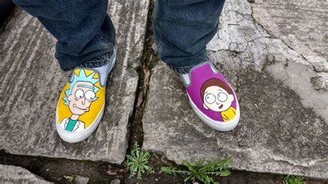 Rick And Morty Hand Painted Shoes Hand Painted Shoes Painted Shoes