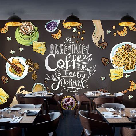 Pin By Madx0 On Sweetsie Mural Mural Cafe Coffee Shop Interior