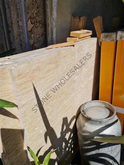 Classic Vein Cut Honed And Unfilled Travertine 20mm Slabs Stone