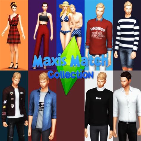 Coleção De Roupas Maxis Match Para The Sims 4 By Gorillax3 The Sims 4
