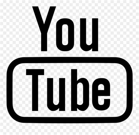 Download Youtube Clipart Black And White Youtube Icon White Png