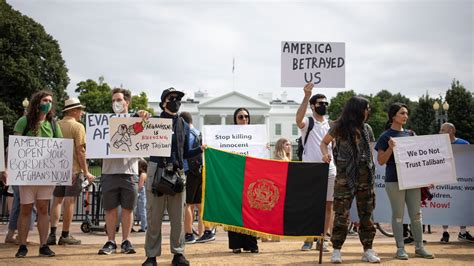 ‘biden You Betrayed Us’ Afghan Americans Protest In D C The New York Times