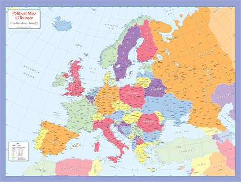 Childrens Political Map Of Europe Shop Mapworld