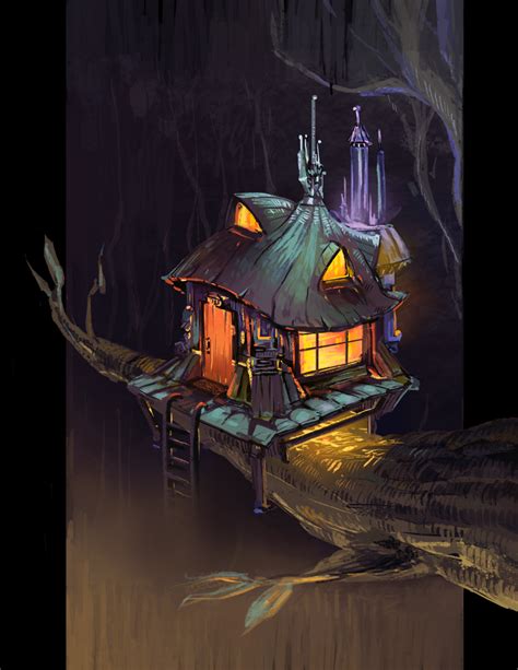 Treehouse Concept Design By Jingsketch On Deviantart
