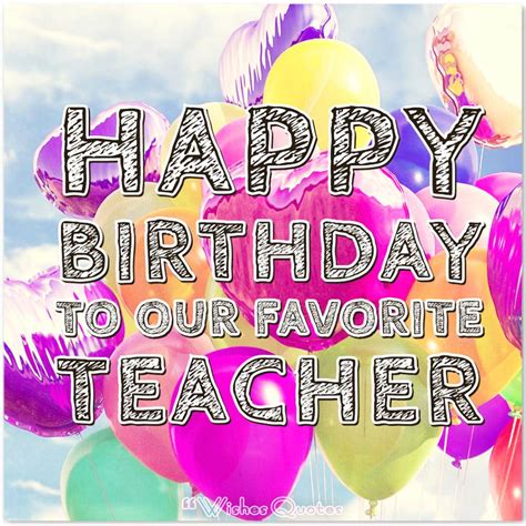 Birthday Wishes For Teacher By Wishesquotes All In One Shyari