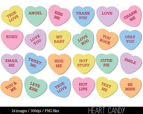 Heart Clipart Heart Candy Clip Art Sweethearts Candy Clipart