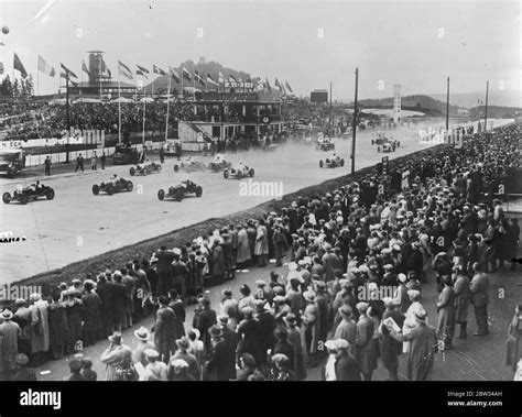 Race For The German Grand Prix Thirtyone Cars Started In The Great