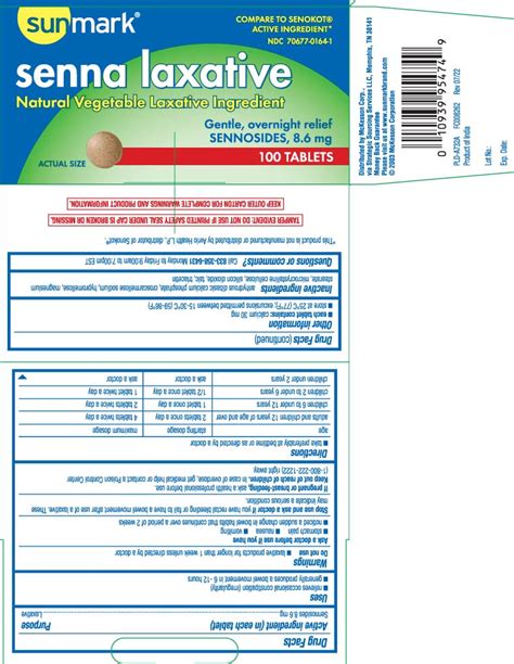 Dailymed Senna Laxative Sennosides Tablet
