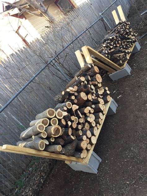 With two cinder blocks and some wood beams, you can recreate this diy firewood rack in 8. Pin on fire pit diy