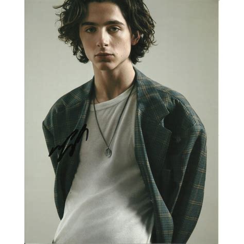 Timothee Chalamet Signed 8x10 Photo 6