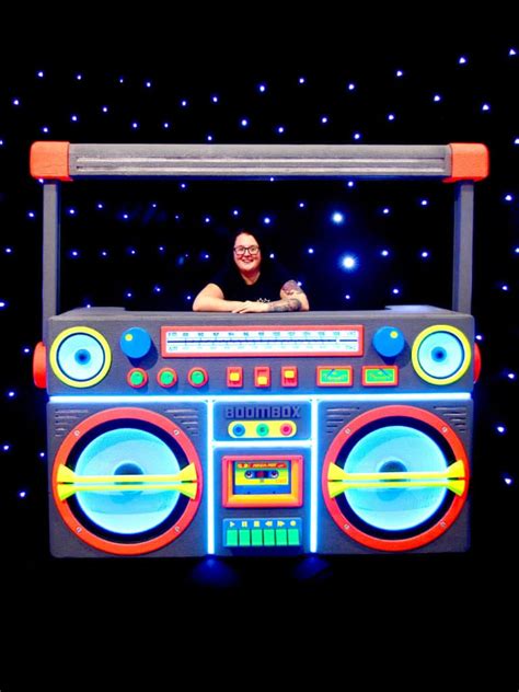 Giant Boombox Prop With Lights Fluorescent Eph Creative Event