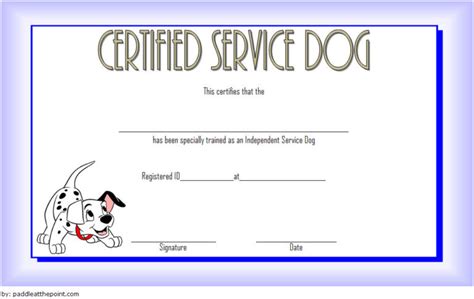 Dog Training Certificate Template 10 Latest Designs Free Fresh