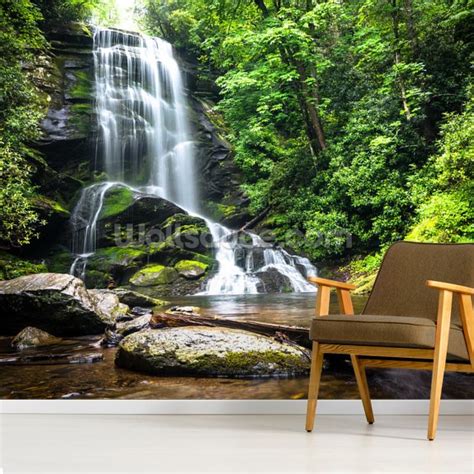 Zen Waterfall Wallpaper Wallsauce Uk