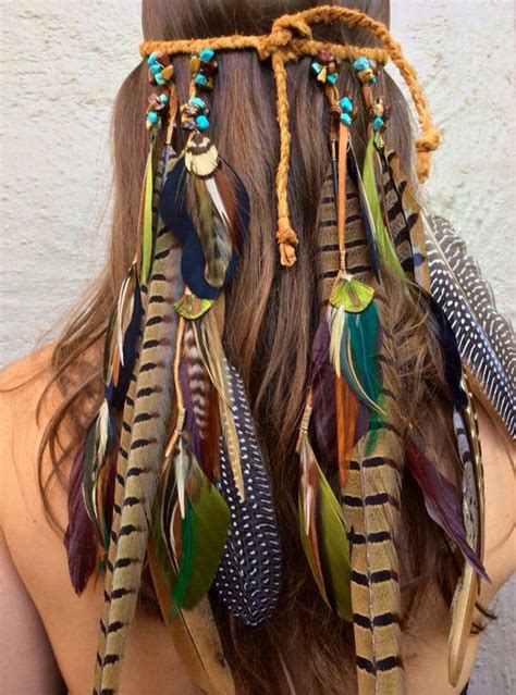 Headbandhatband Feathers Tribal Hemp Hippie