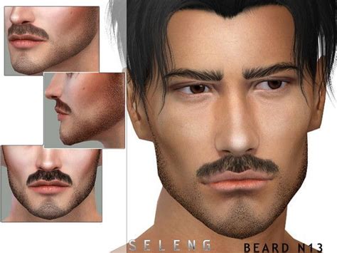 Sims 4 Cc Custom Content Facial Hair Beard The Sims Resource