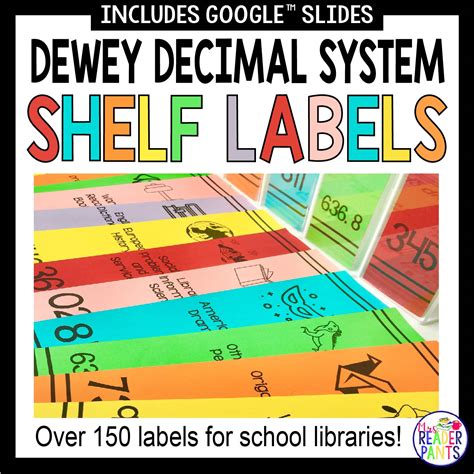 Dewey Decimal System Shelf Labels School Library Labels Mrs