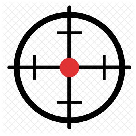 Sniper Target Icon Download In Flat Style