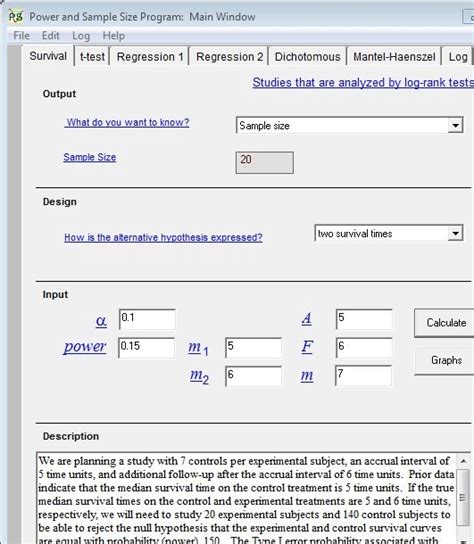 Ps Power And Sample Size Calculation Free Download For Windows