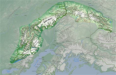 Map Of Alaska Mountain Ranges