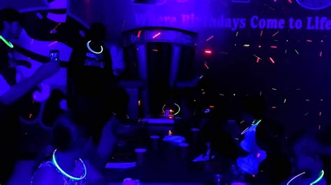 Bounceu Birthday Party Laser Show And Trick Candles Youtube