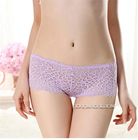 Gzdl Women Lace Floral Crochet Printed G String Briefs Sexy Womens Low Waist Panties Seamless
