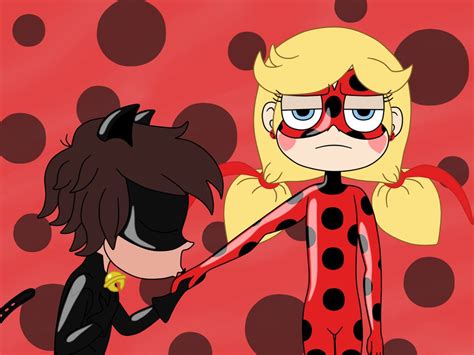 Cat Noir Has A Hand Kissing Of Ladybug By Deaf Machbot On