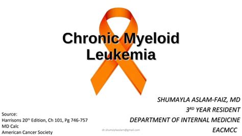Chronic Myeloid Leukemia Cml Ppt