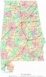 Printable Map Of Alabama With Cities – Printable Map of The United States