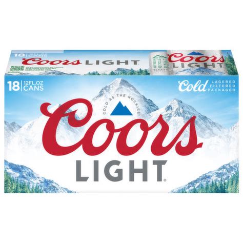 Coors Light Pale Lager Beer Cans