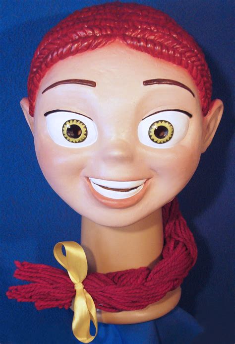 Jessie Toy Story Latex Mask For Cowgirl Costume Disney Etsy