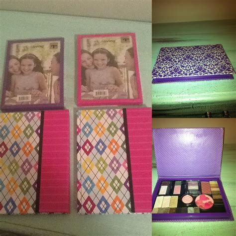 My First Mod Podge Craftdiy Makeup Palette Using 2 Journal And 1