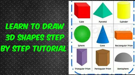 Learn To Draw 3d Shapes Youtube