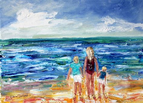 Custom Original Oil Painting Commission Mother And Child Etsy