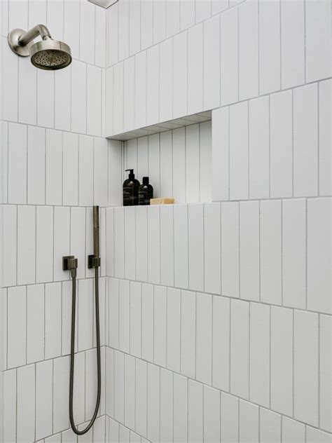 Why not select some matching wall and floor tiles for a seamless space? White Bathroom Tiles with Scandi Style | Fireclay Tile