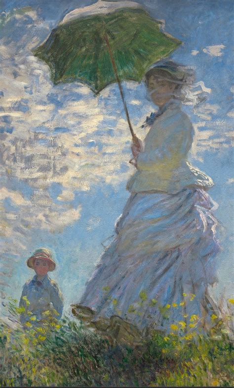 Claude Monet Mujer Con Una Sombrilla 1875 Impresionismo Etsy México