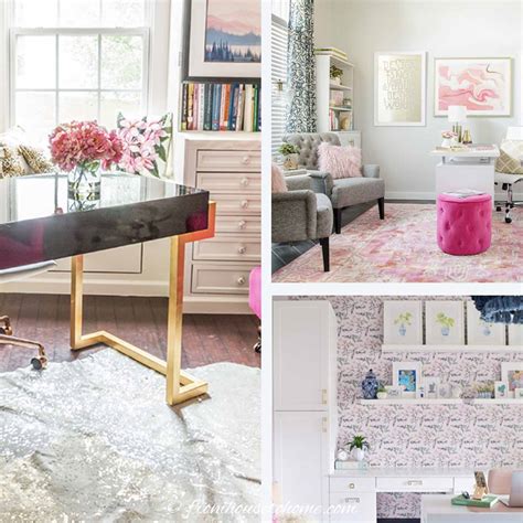 Girly Glam Home Office Ideas