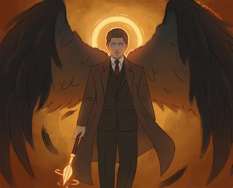 Michael With Wings And Lance I Just Had To Do It Supernatural