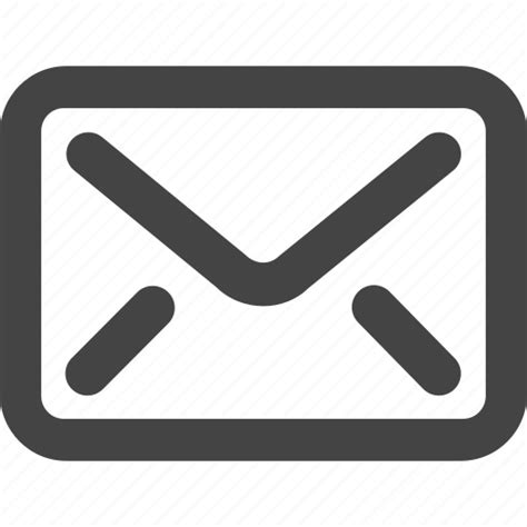 Check Email Grey Inbox Mail Simple Shape Icon