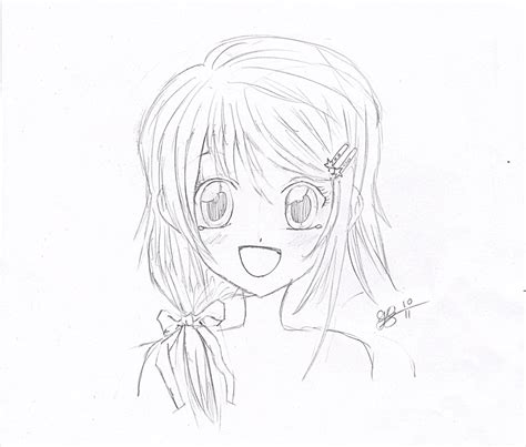 Updated Drawing Happy Girl D By Mangagirl100 On Deviantart