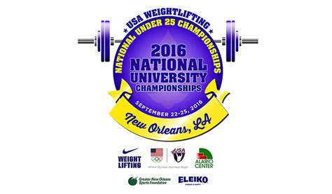 Usa Weightlifting National University And Under 25 Championships Moved