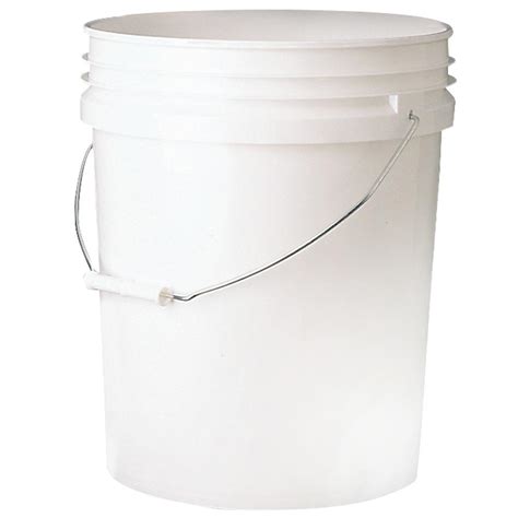 Leaktite 5 Gal 70mil Food Safe Bucket White 005gfswh020 The Home Depot